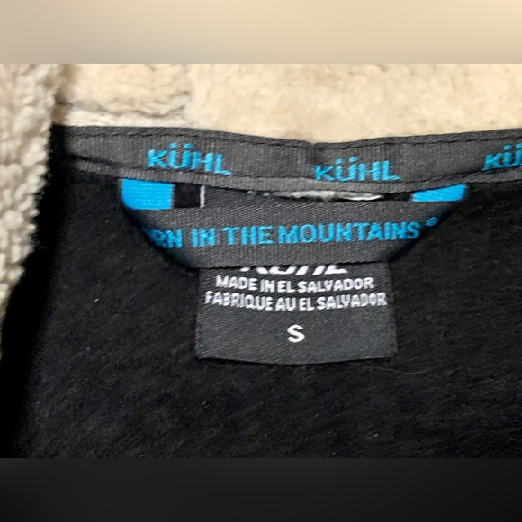 Women’s Small Black KUHL Alfpaca Full Zip Thumb Hole Fleece Hoodie - Picture 6 of 14